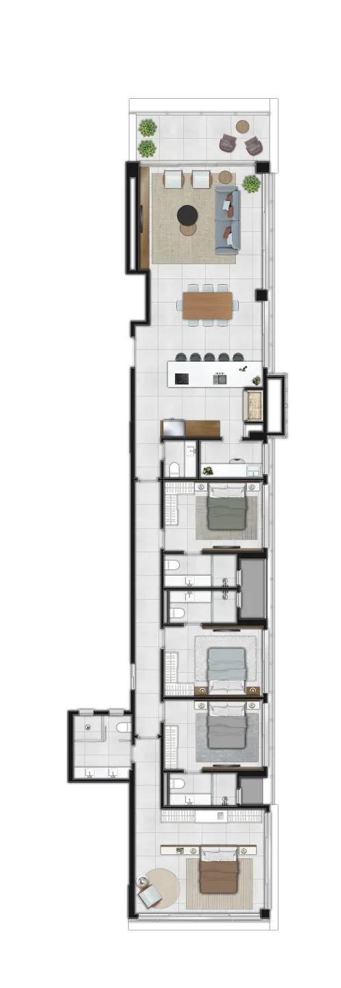Apartamento para venda no bairro Centro em Torres
