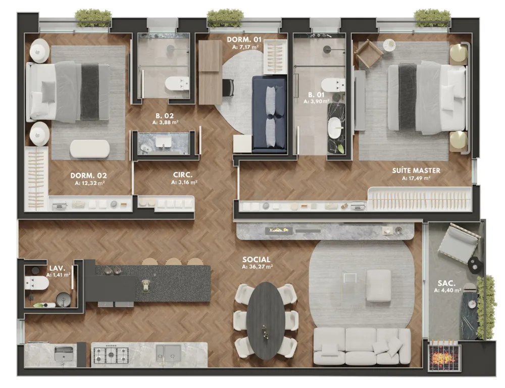 Apartamento para venda no bairro São Leopoldo em Caxias do Sul