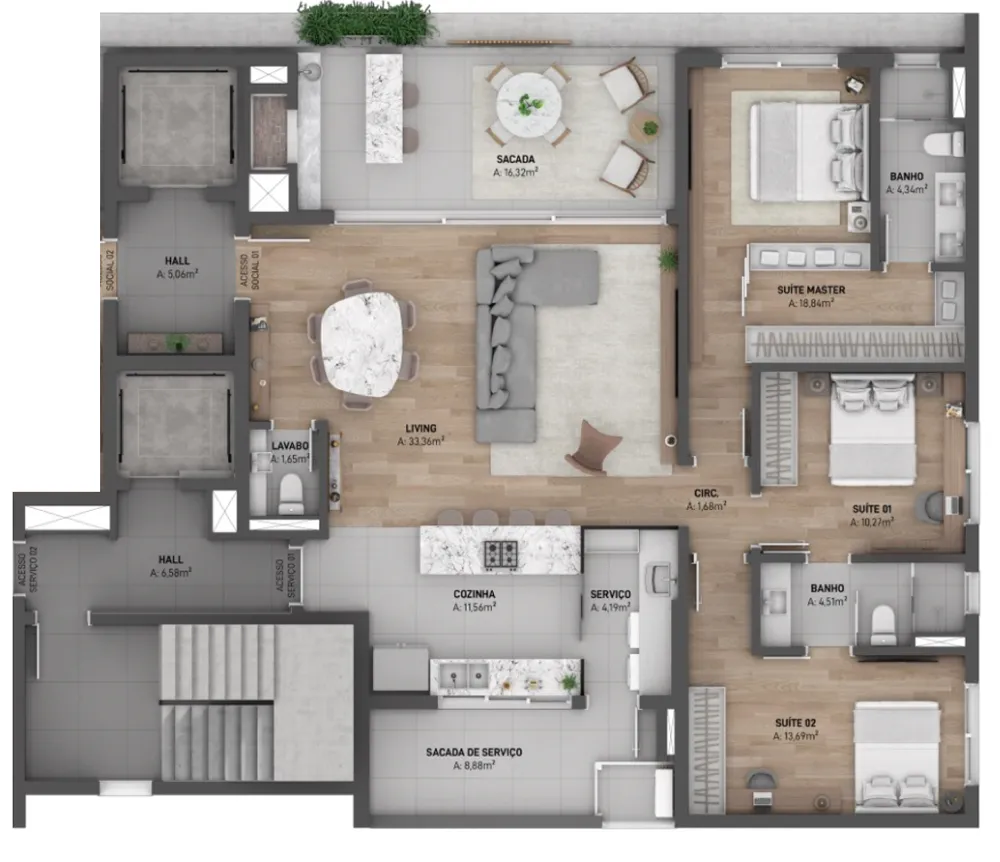 Apartamento para venda no bairro Cristo Redentor em Caxias do Sul