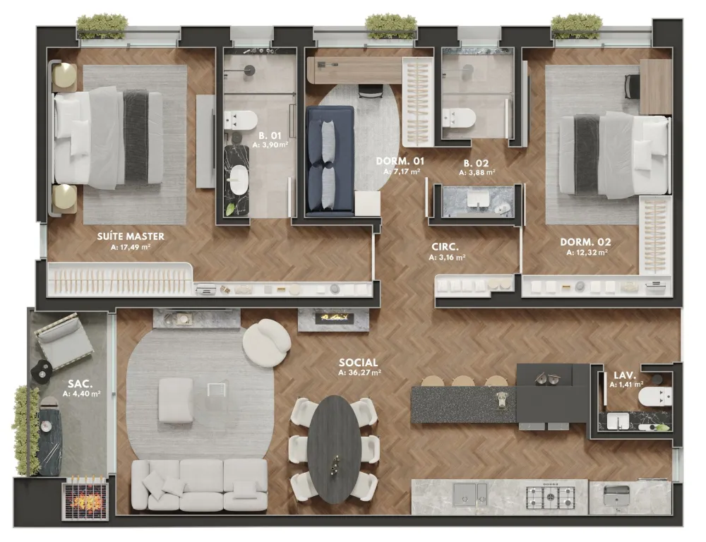 Apartamento para venda no bairro São Leopoldo em Caxias do Sul