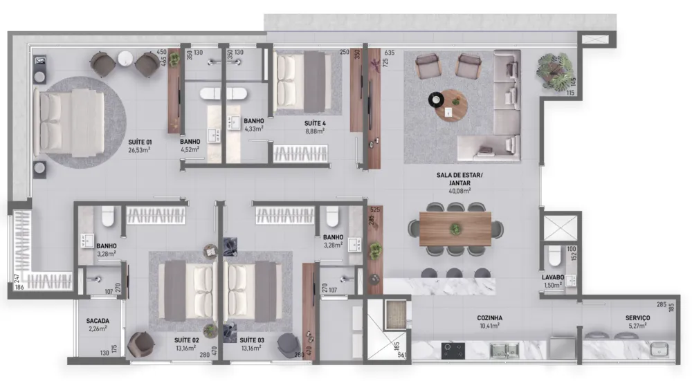 Apartamento para venda no bairro Predial em Torres