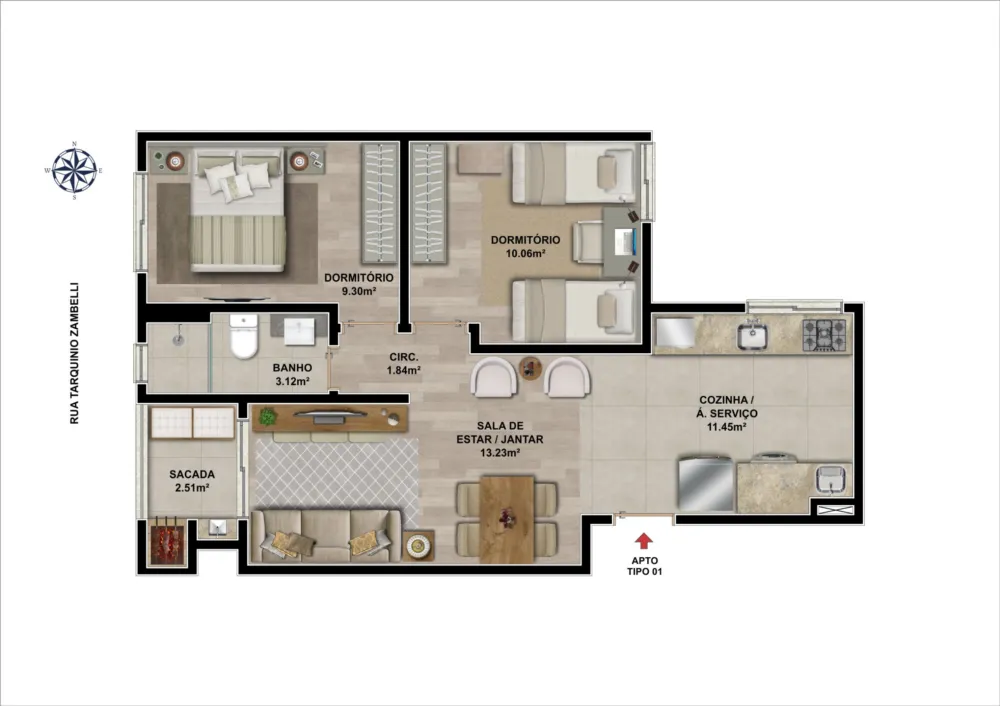 Apartamento para venda no bairro Nossa Senhora de Lourdes em Caxias do Sul