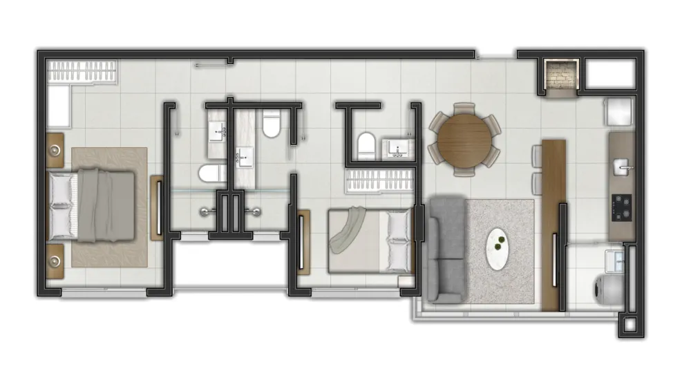 Apartamento para venda no bairro Centro em Torres
