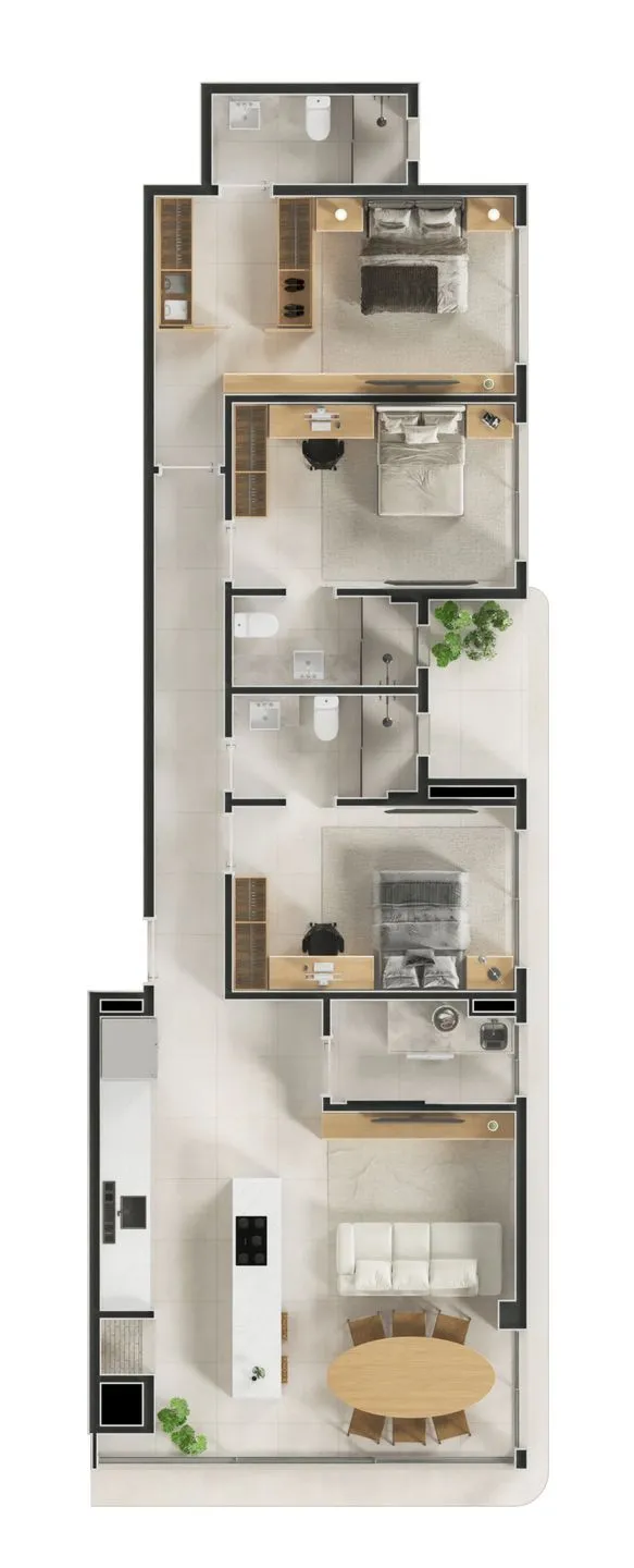 Apartamento para venda no bairro Praia Grande em Torres