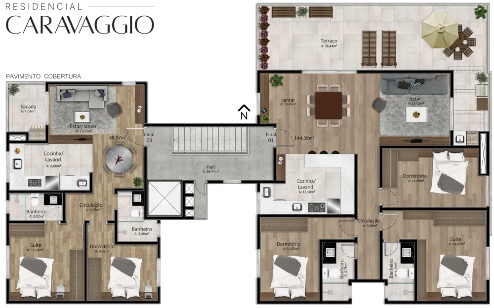 Apartamento para venda no bairro Santa Catarina em Caxias do Sul