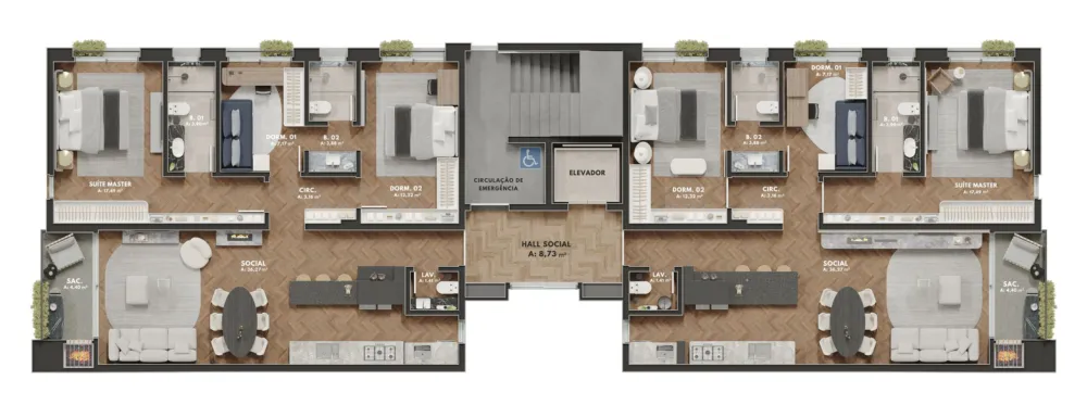 Apartamento para venda no bairro São Leopoldo em Caxias do Sul