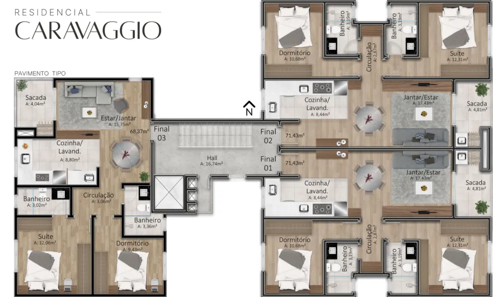 Apartamento para venda no bairro Santa Catarina em Caxias do Sul