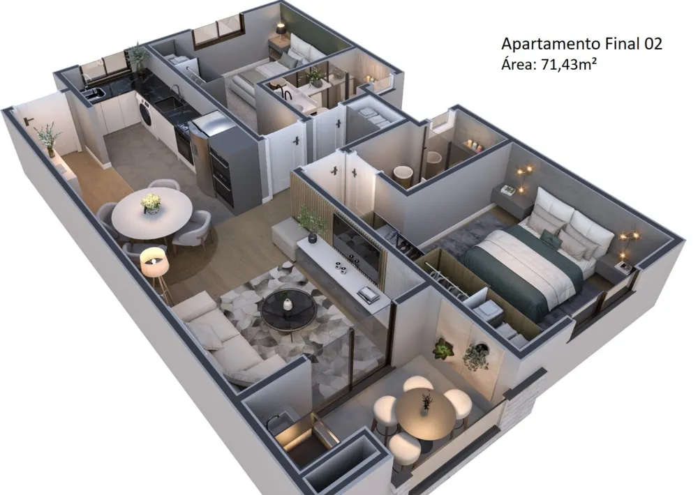 Apartamento para venda no bairro Santa Catarina em Caxias do Sul