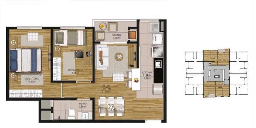 Apartamento para venda no bairro São Leopoldo em Caxias do Sul