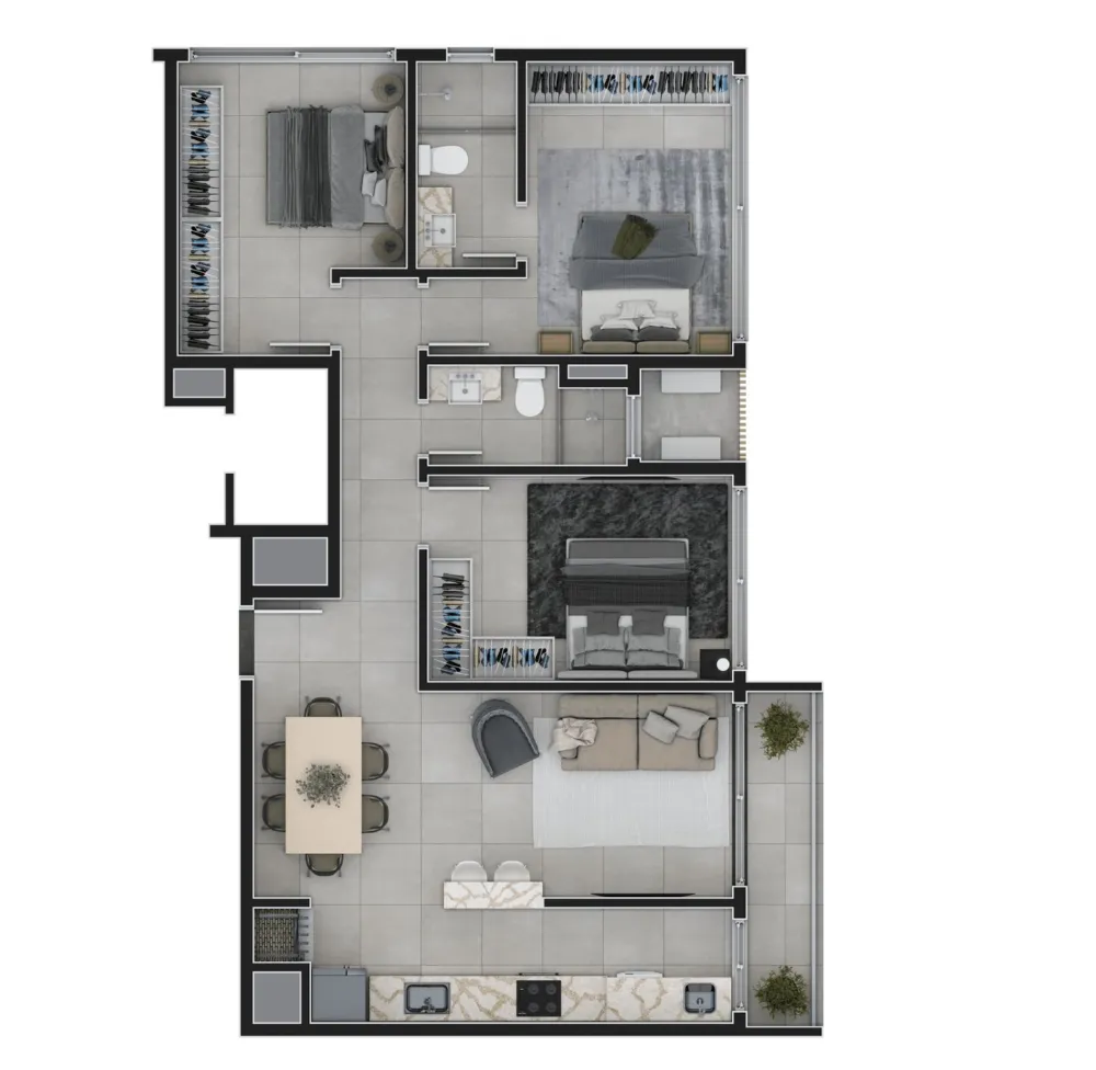 Apartamento para venda no bairro Centro em Torres