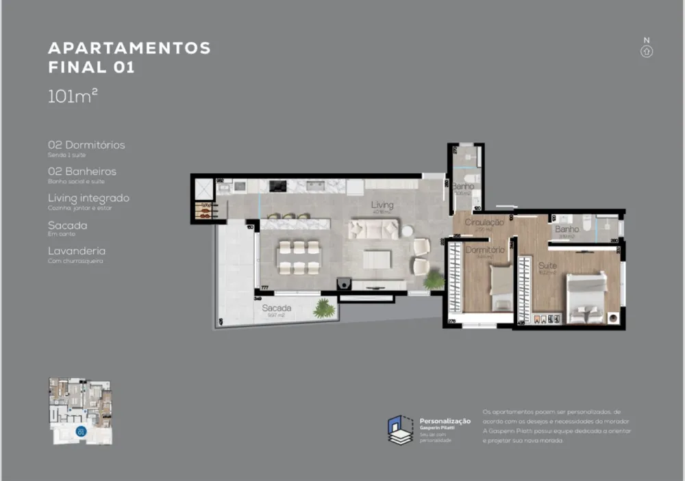 Apartamento para venda no bairro São Pelegrino em Caxias do Sul