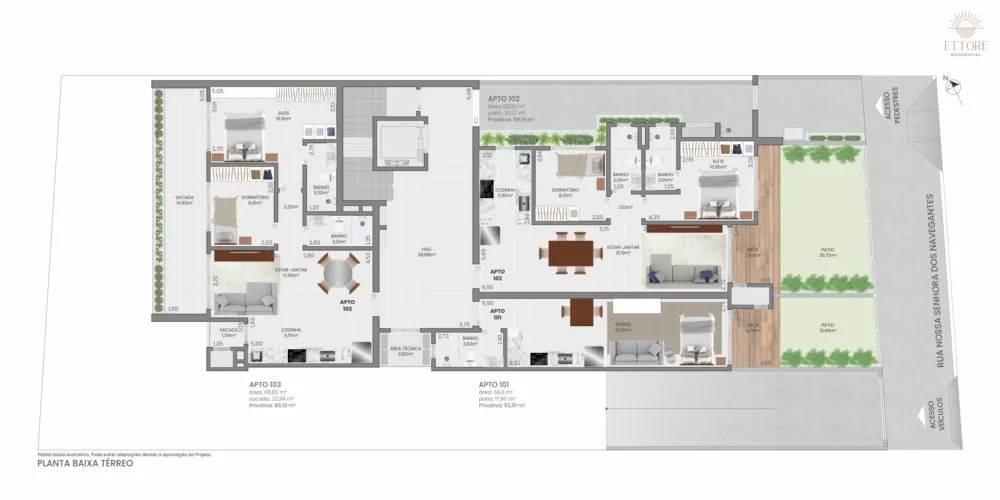 Apartamento para venda no bairro Centro em Torres