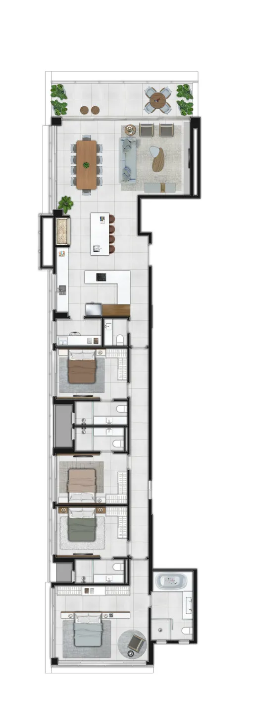 Apartamento para venda no bairro Centro em Torres