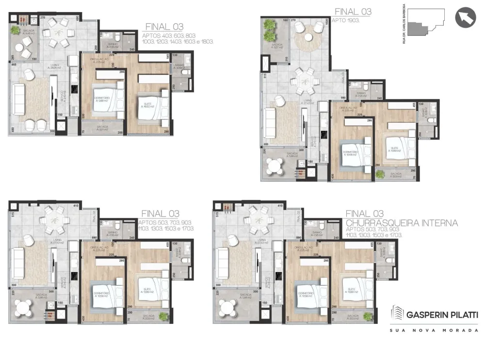 Apartamento para venda no bairro Predial em Torres