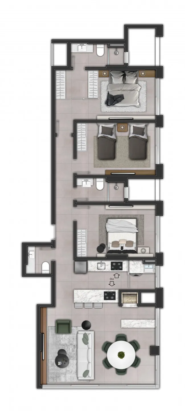 Apartamento para venda no bairro Centro em Torres