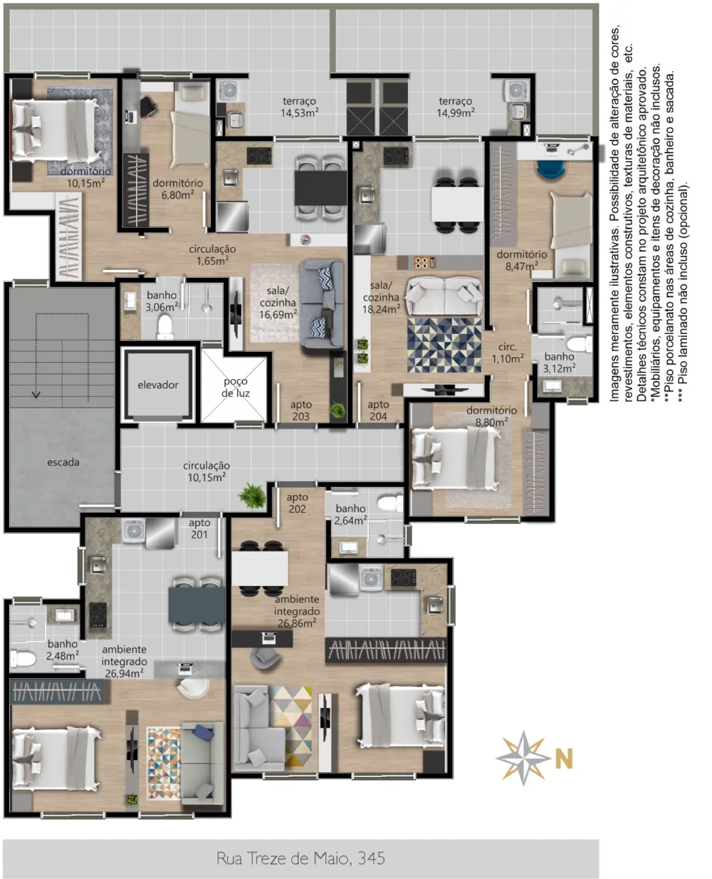 Apartamento para venda no bairro Centro em Caxias do Sul