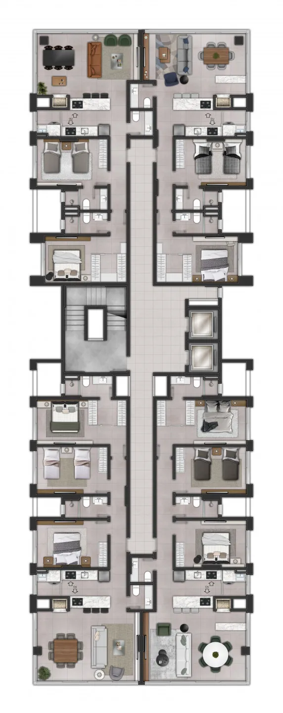 Apartamento para venda no bairro Centro em Torres