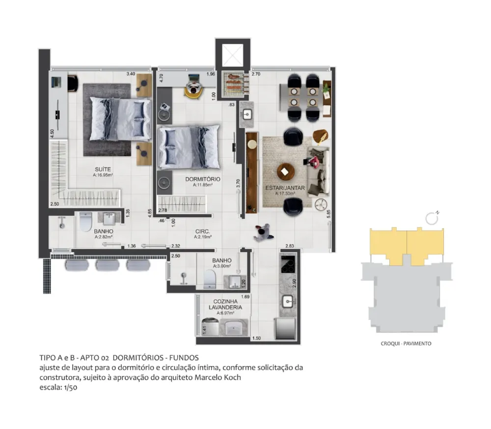 Apartamento para venda no bairro Predial em Torres