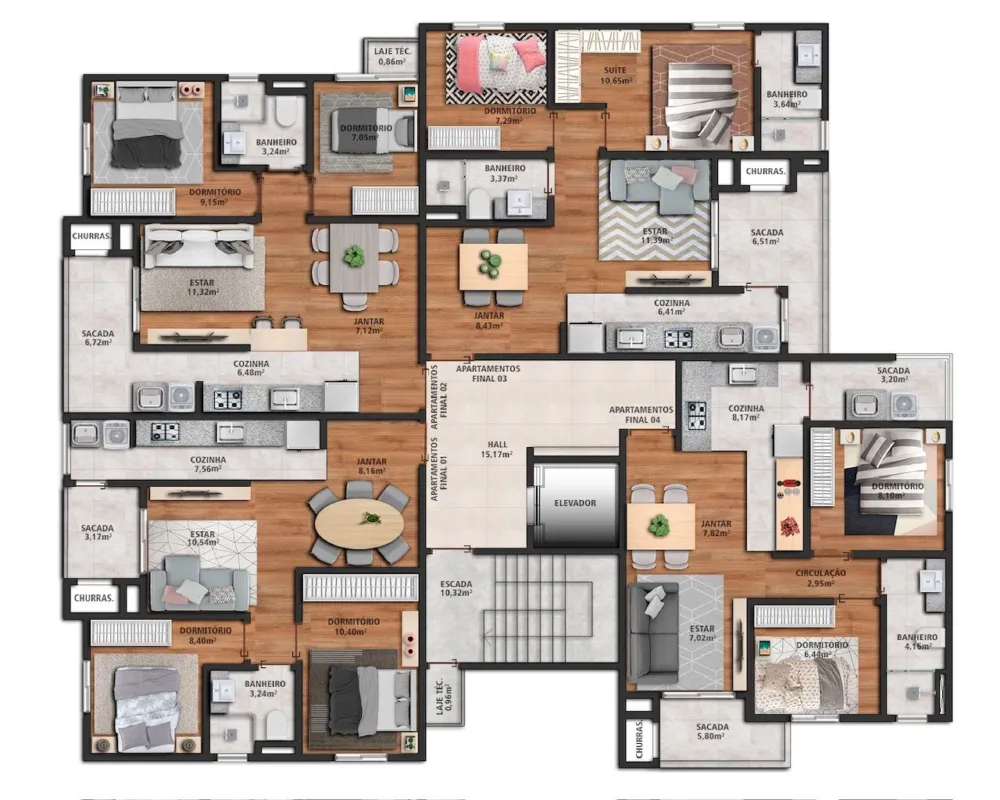 Apartamento para venda no bairro São Luiz em Caxias do Sul