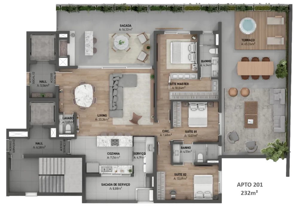 Apartamento para venda no bairro Cristo Redentor em Caxias do Sul