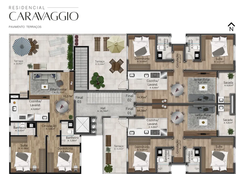 Apartamento para venda no bairro Santa Catarina em Caxias do Sul