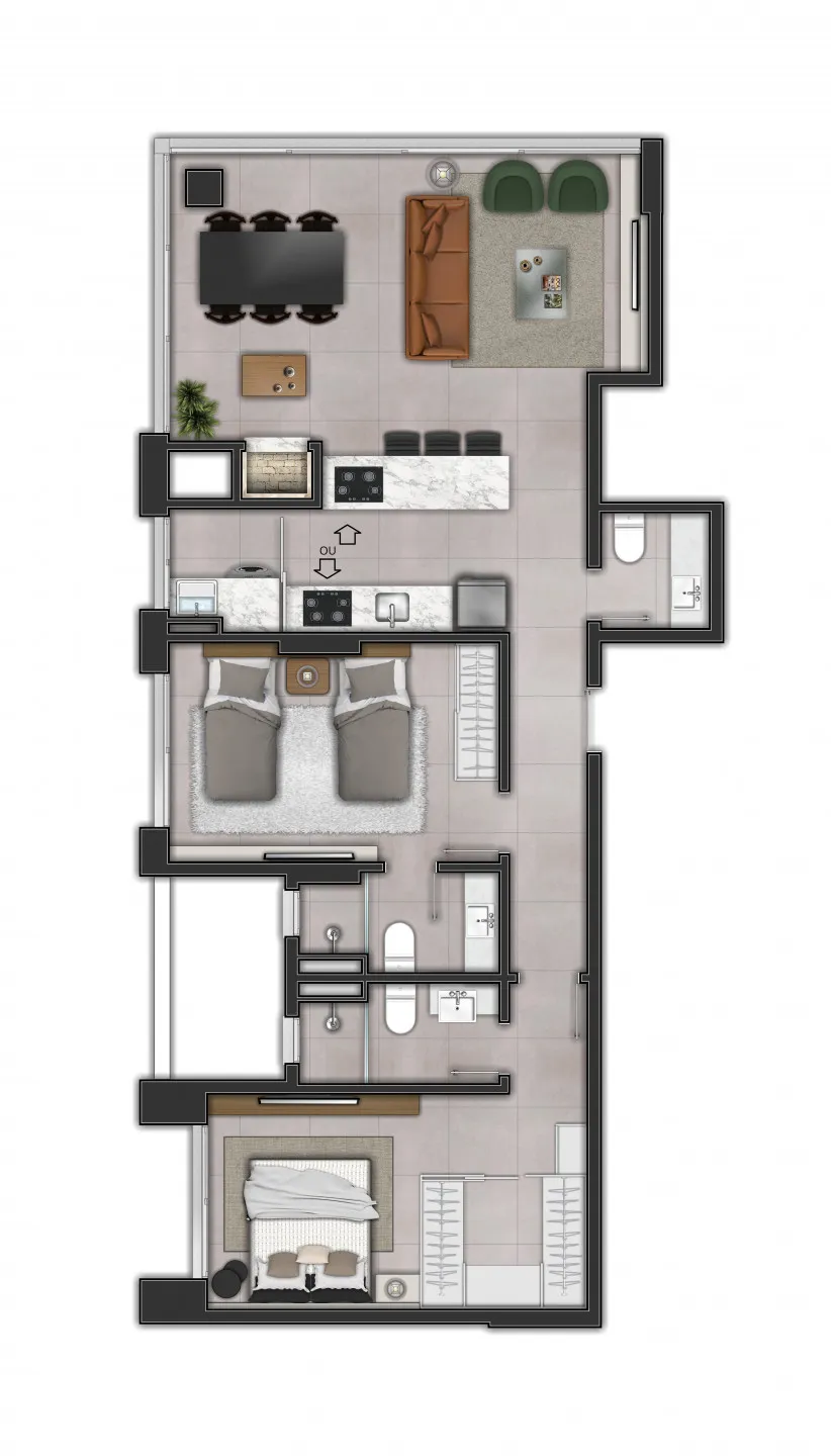 Apartamento para venda no bairro Centro em Torres