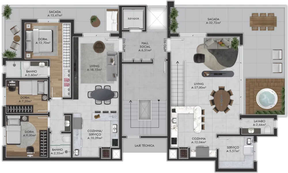 Apartamento para venda no bairro Nossa Senhora de Lourdes em Caxias do Sul