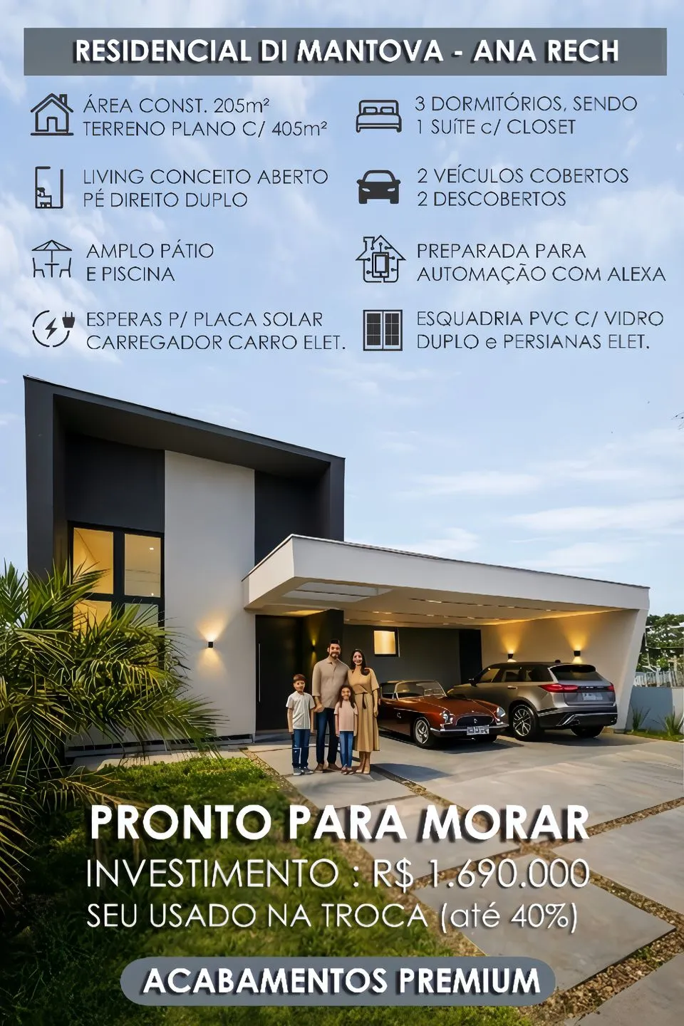 Casa para venda no bairro Ana Rech  em Caxias do Sul
