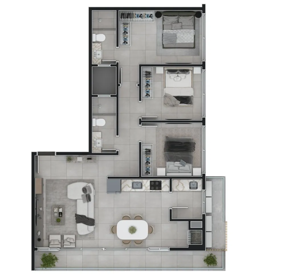 Apartamento para venda no bairro Centro em Torres