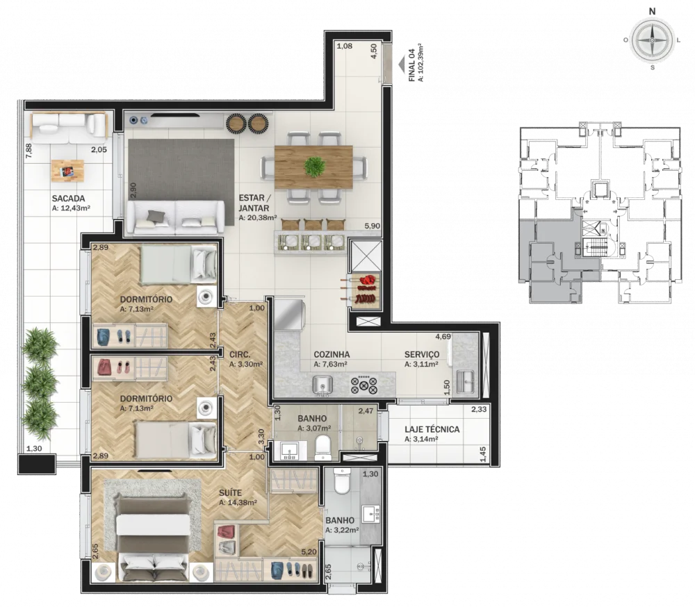 Apartamento para venda no bairro Madureira em Caxias do Sul