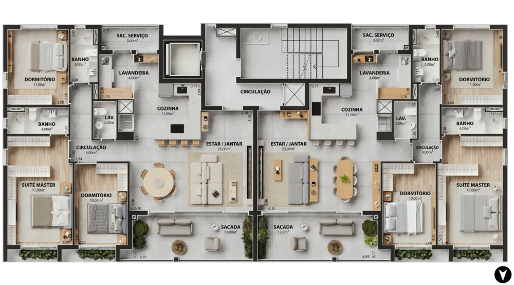Apartamento para venda no bairro Exposição em Caxias do Sul