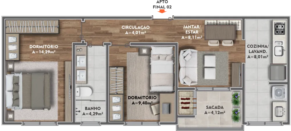Apartamento para venda no bairro Sanvitto em Caxias do Sul
