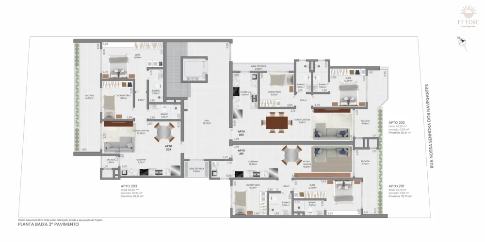 Apartamento para venda no bairro Centro em Torres