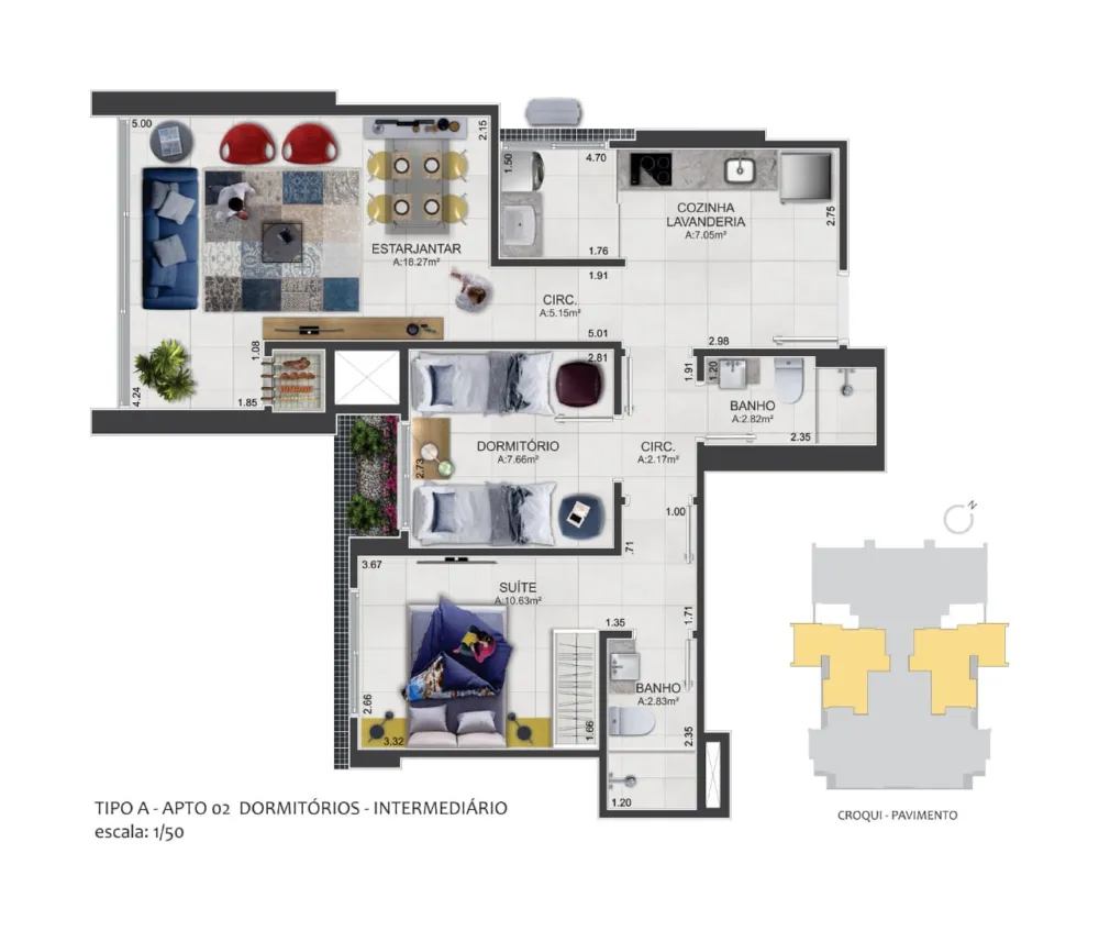 Apartamento para venda no bairro Predial em Torres