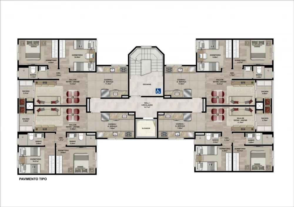 Apartamento para venda no bairro Nossa Senhora de Lourdes em Caxias do Sul