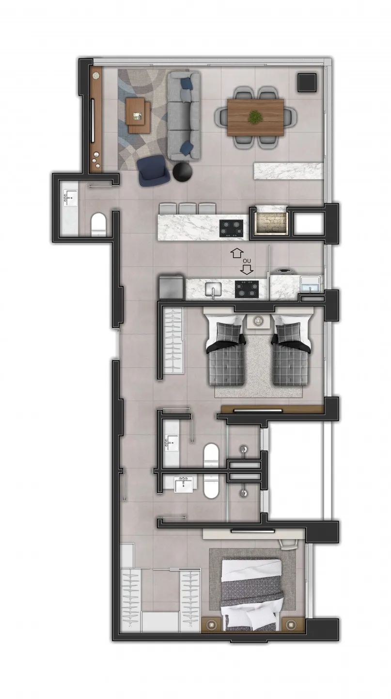 Apartamento para venda no bairro Centro em Torres