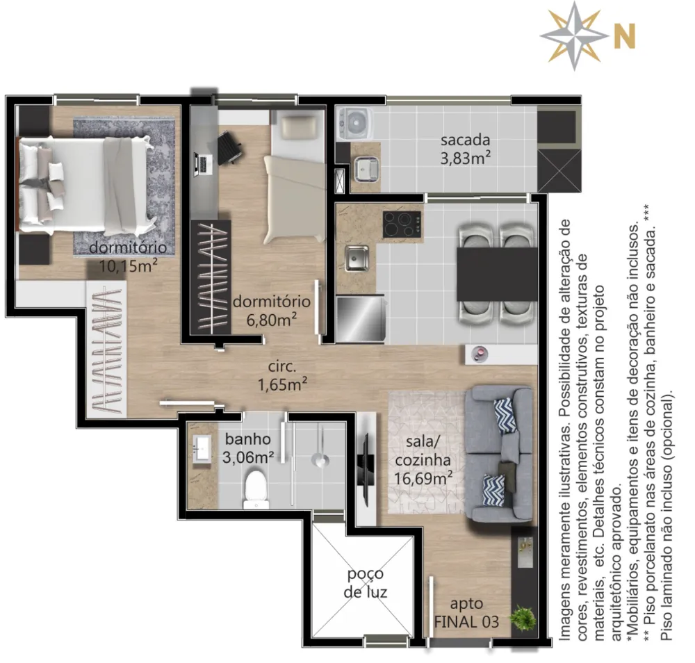 Apartamento para venda no bairro Centro em Caxias do Sul