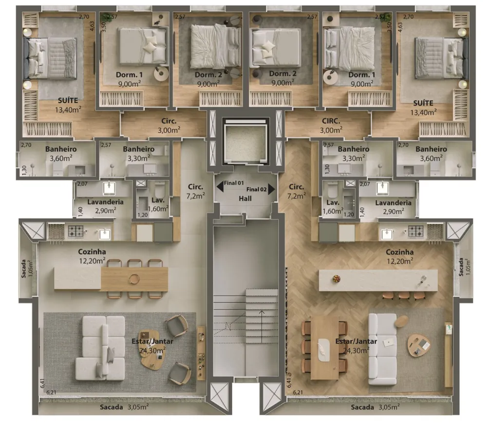 Apartamento para venda no bairro Cristo Redentor em Caxias do Sul