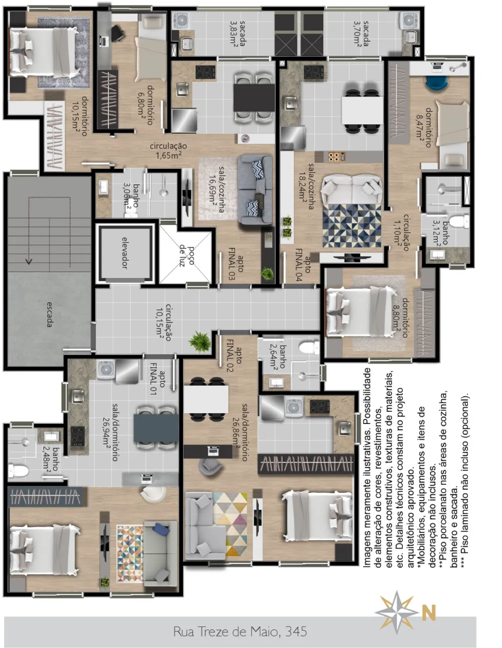 Apartamento para venda no bairro Centro em Caxias do Sul