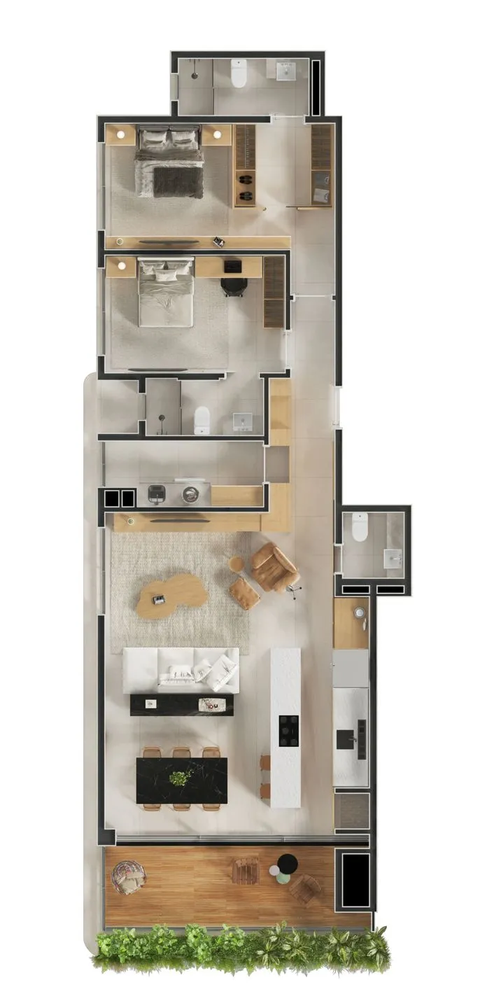 Apartamento para venda no bairro Praia Grande em Torres