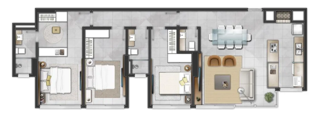Apartamento para venda no bairro Predial em Torres