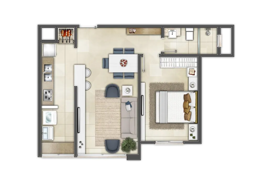 Apartamento para venda no bairro Centro em Torres