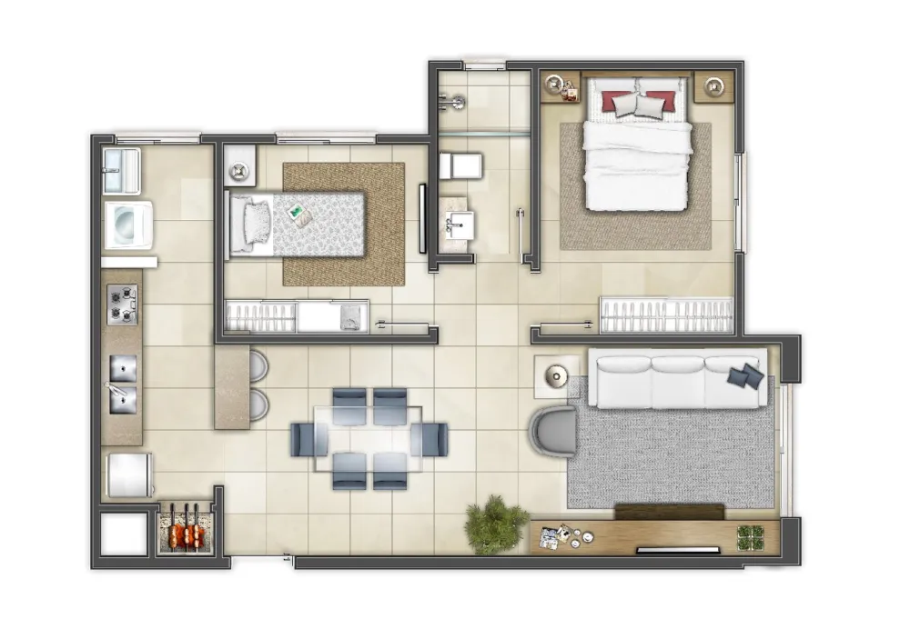 Apartamento para venda no bairro Centro em Torres