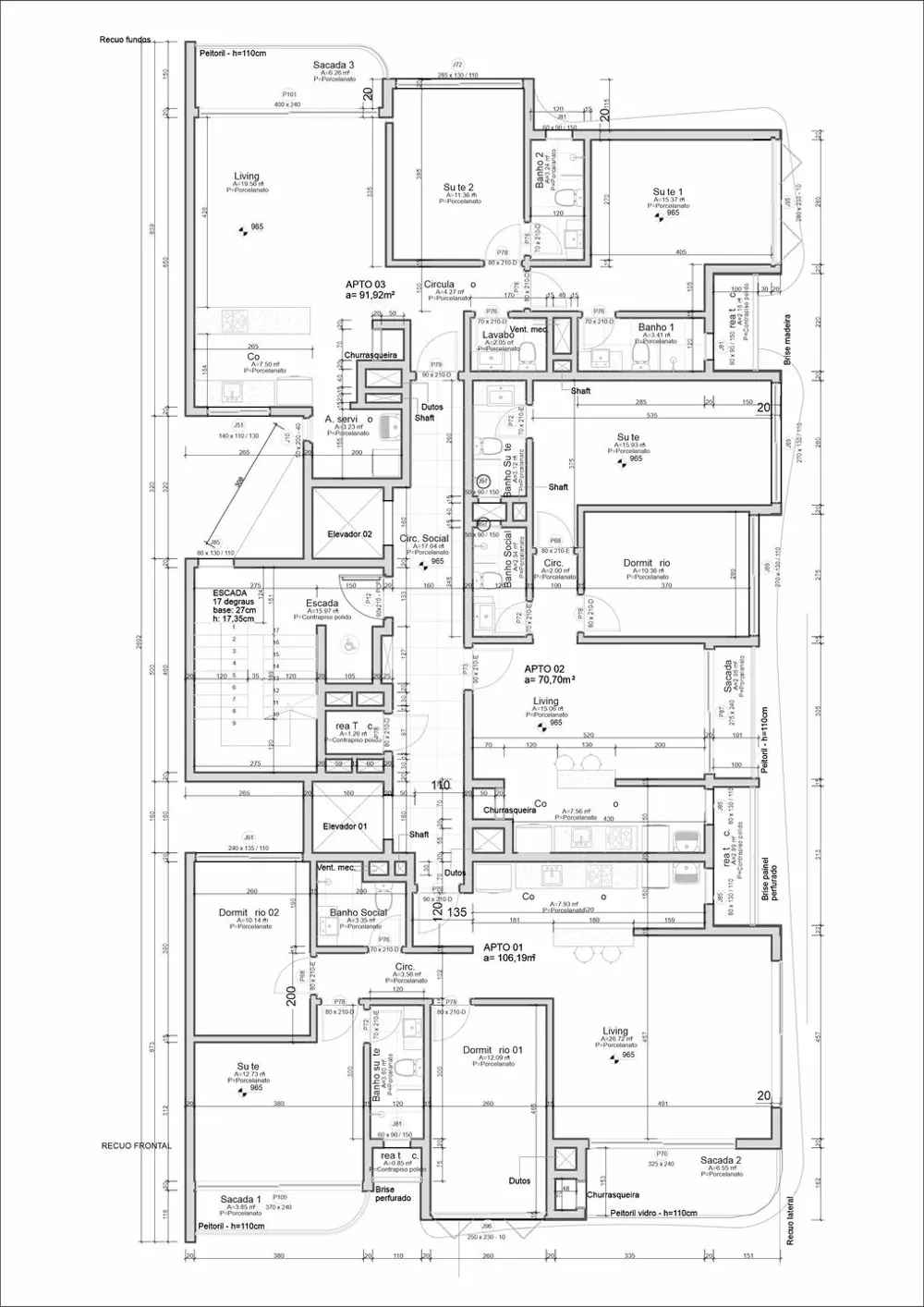 Apartamento para venda no bairro Predial em Torres