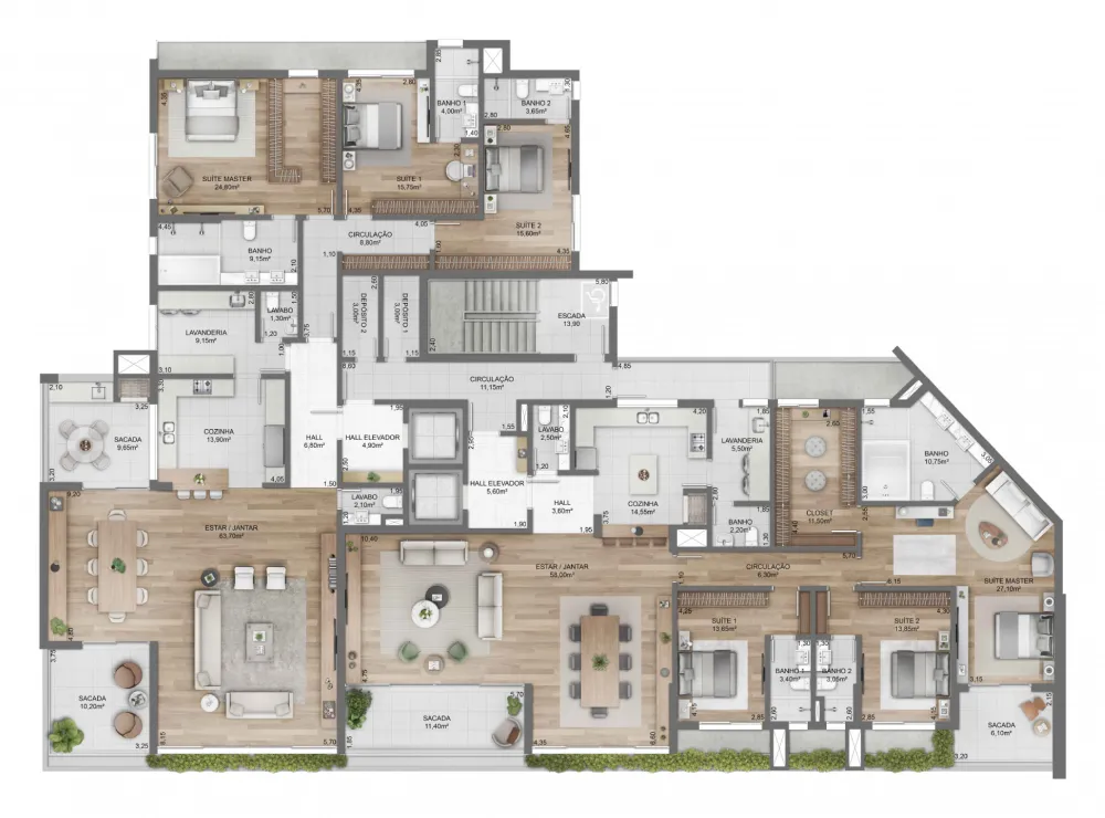 Apartamento para venda no bairro Exposição em Caxias do Sul