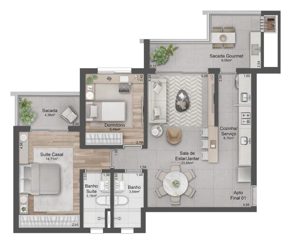 Apartamento para venda no bairro Madureira em Caxias do Sul