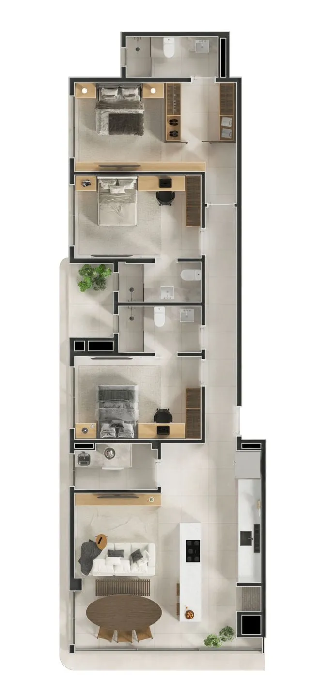 Apartamento para venda no bairro Praia Grande em Torres