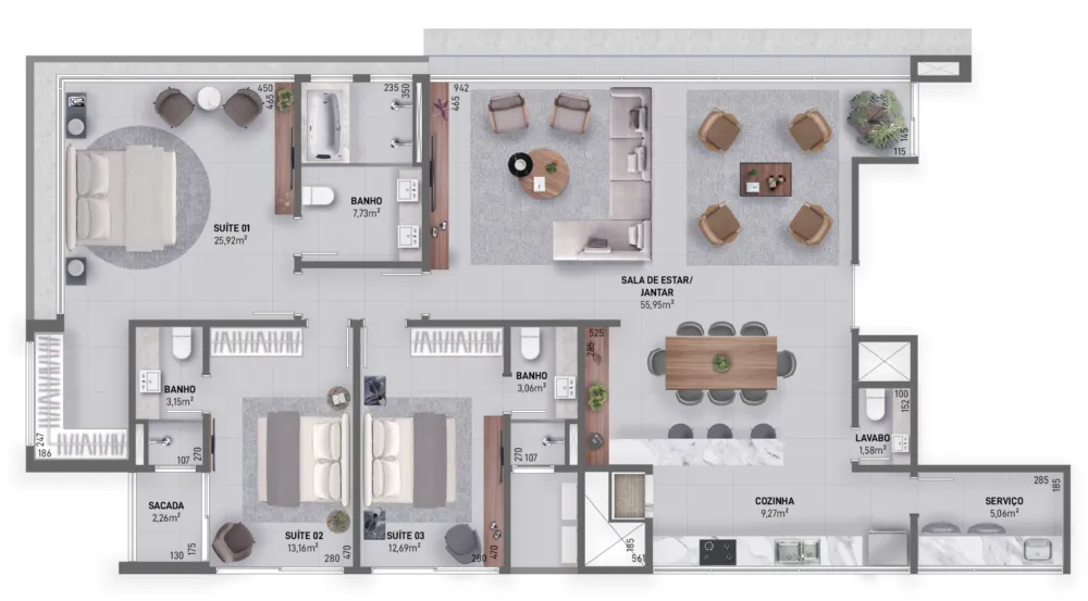 Apartamento para venda no bairro Predial em Torres