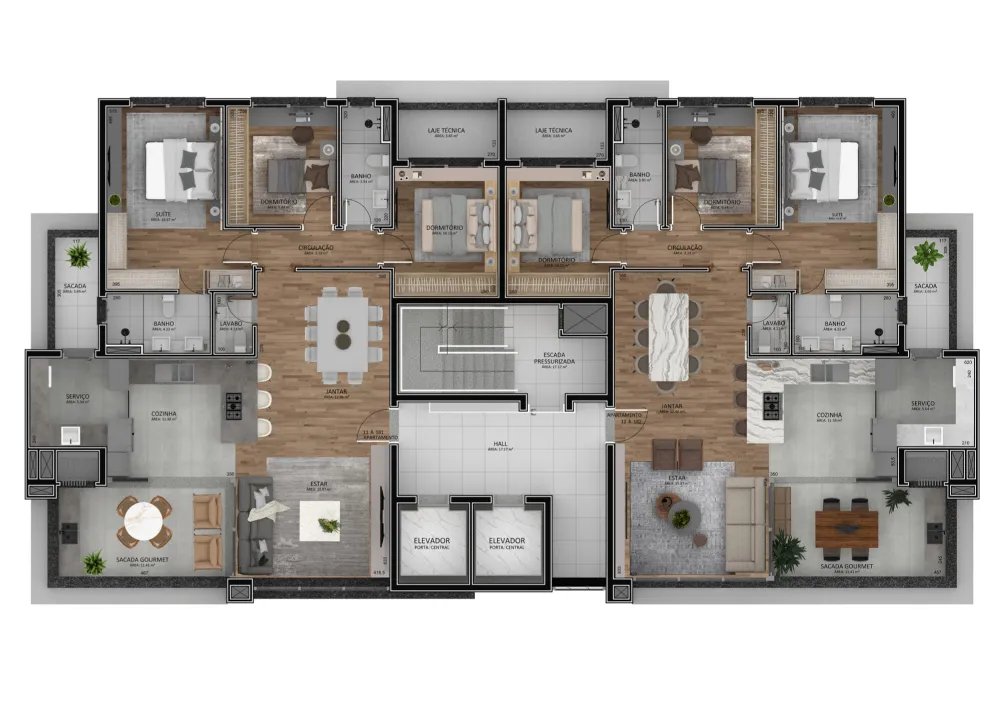 Apartamento para venda no bairro Centro em Caxias do Sul