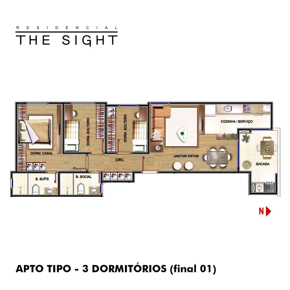 Apartamento para venda no bairro Sanvitto em Caxias do Sul